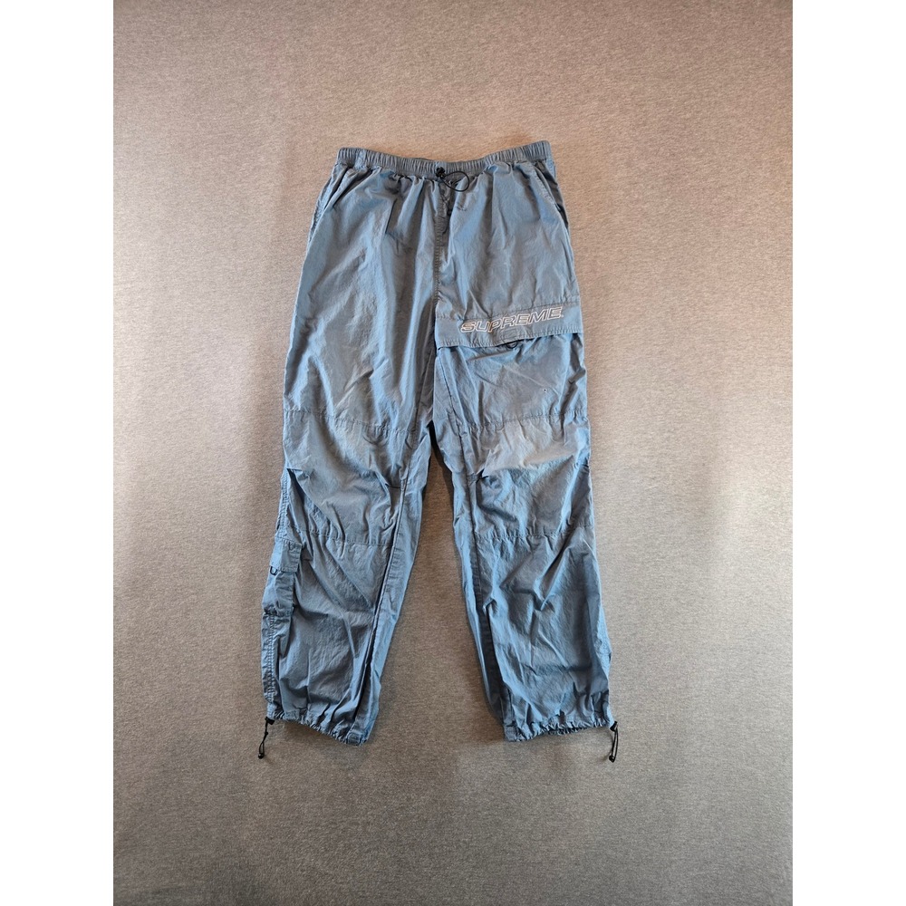 Supreme Cotton Cinch Pants Mens Large Teal FW20 Embroidered Cargo Streetwear